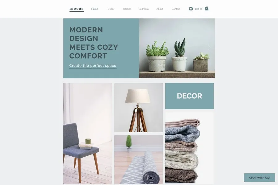 wix shoping website template