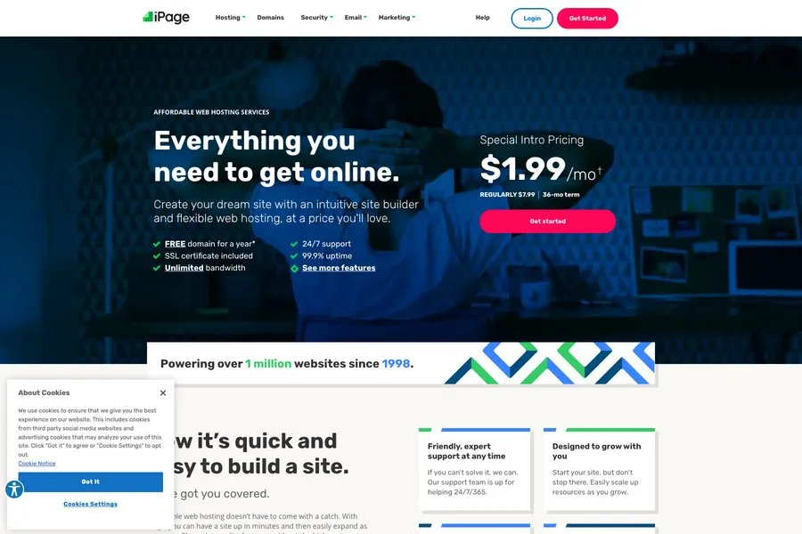 ipage cheap wordpress hosting
