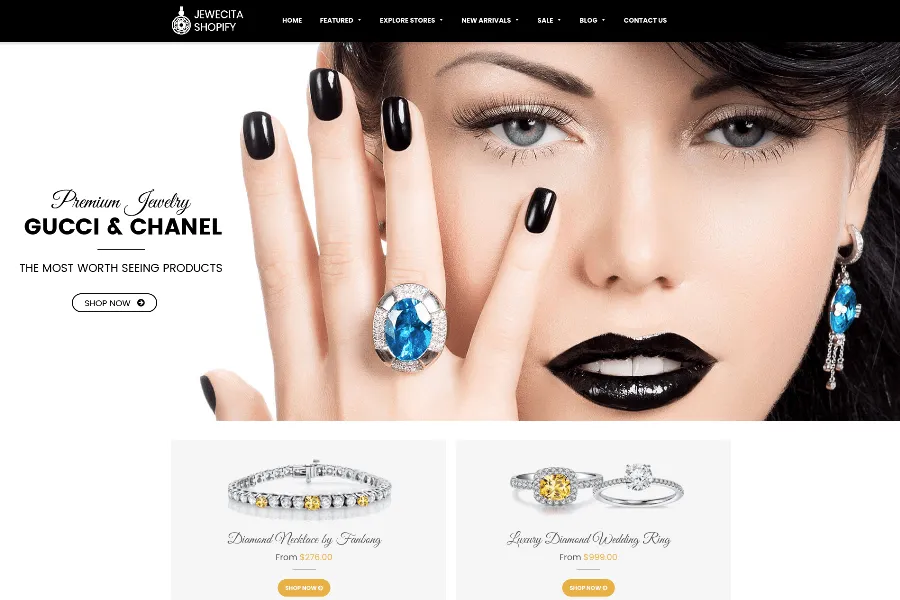 Jewecita - Responsive Shopify jewelry Template