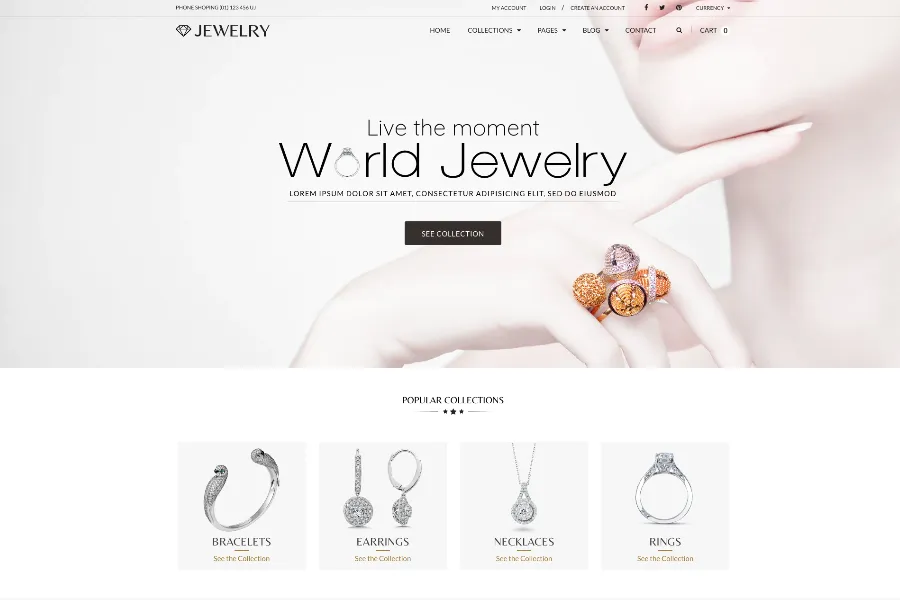 Jewelry - Dedicated women’s jewelry Shopify Theme