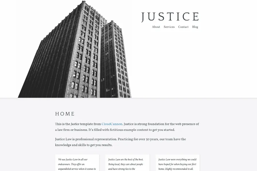 justice hugo theme