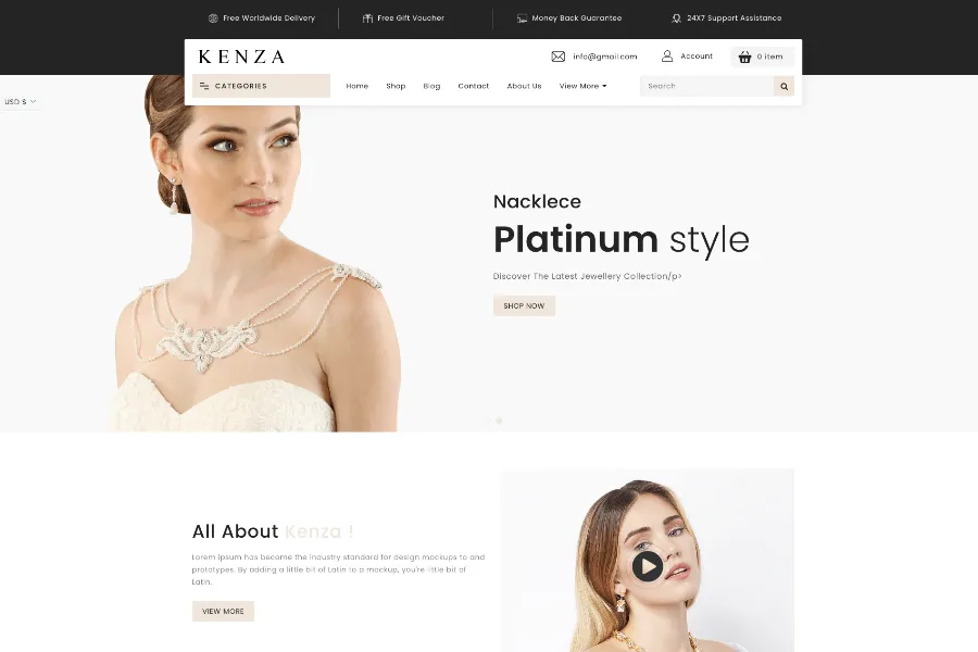 Kenza - Shopify Jewelry Templates