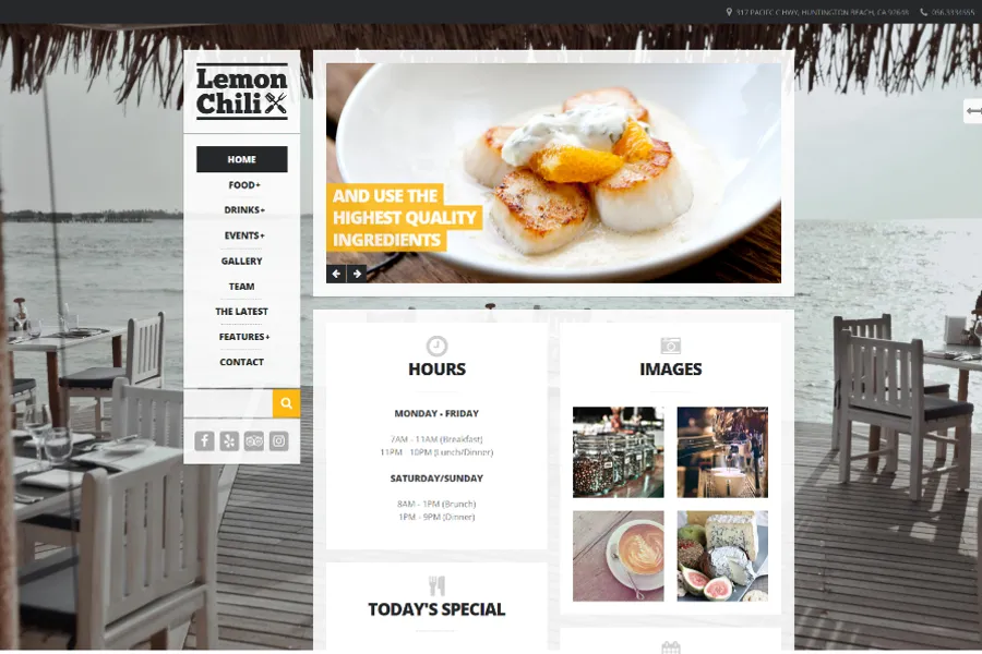 lemon-chili Restaurant Website Theme 