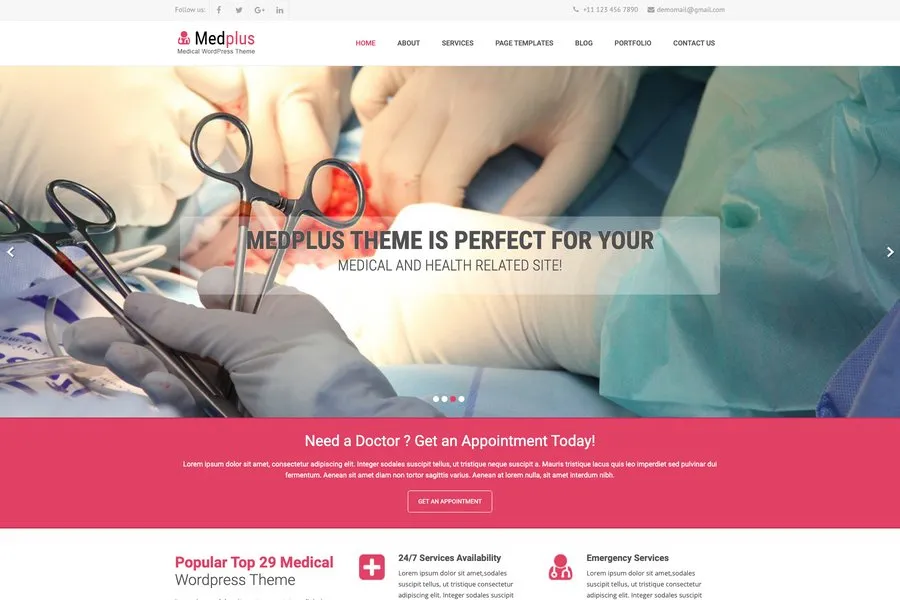 Premium Quality Medical Website Template