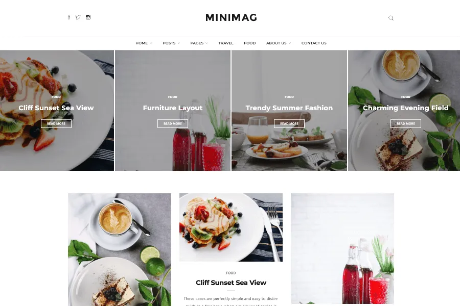 MiniMag blog template