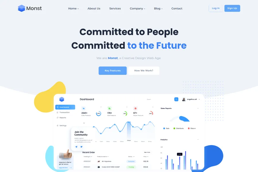 tailwind agency template