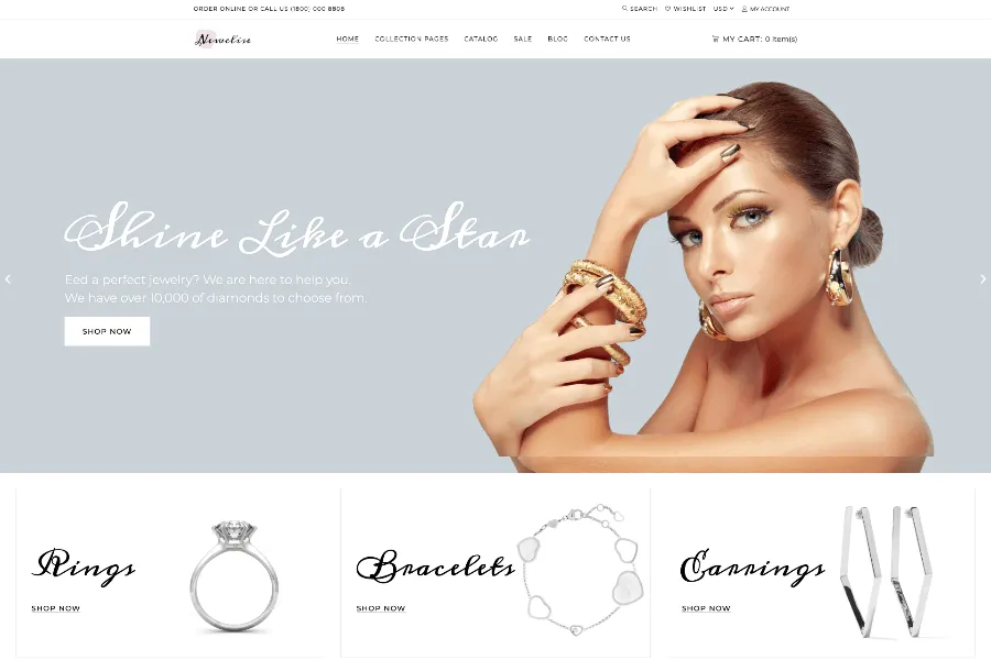 jewelry items shopify themes