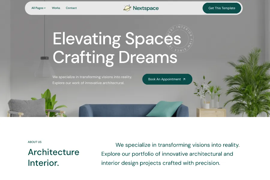 Nextspace Astro - Architecture & Interior Astro Theme