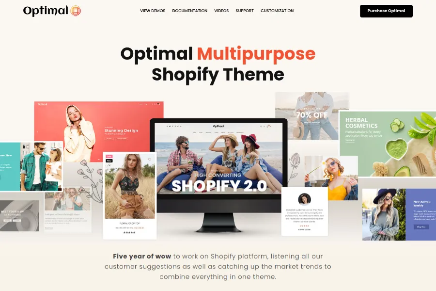 Optimal - Multipurpose Shopify fashion Theme