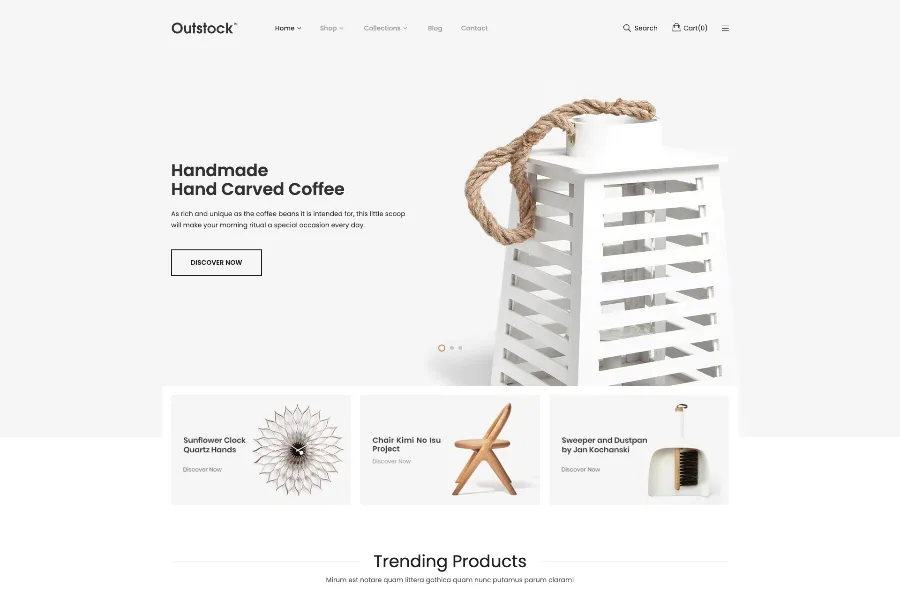 minimal and clean e-commerce shopify theme