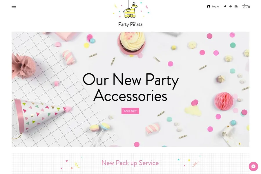 wix ecommerce website template