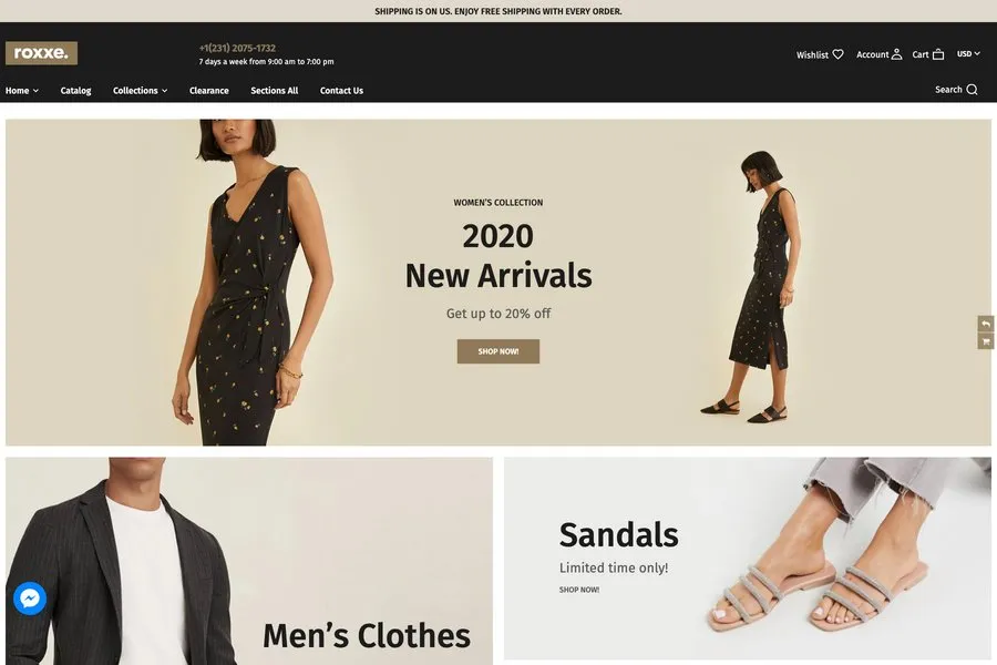 clothing and fashion shopify templates