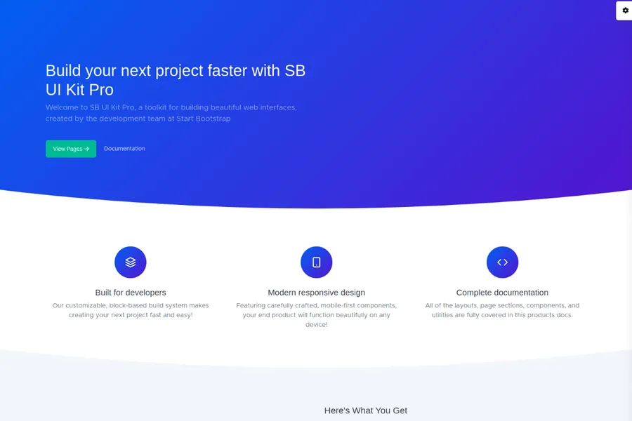 angular bootstrap landing page template