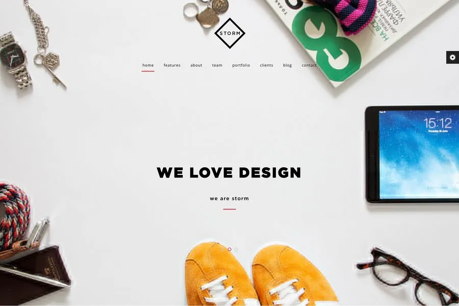 STORM creative one page html5 template