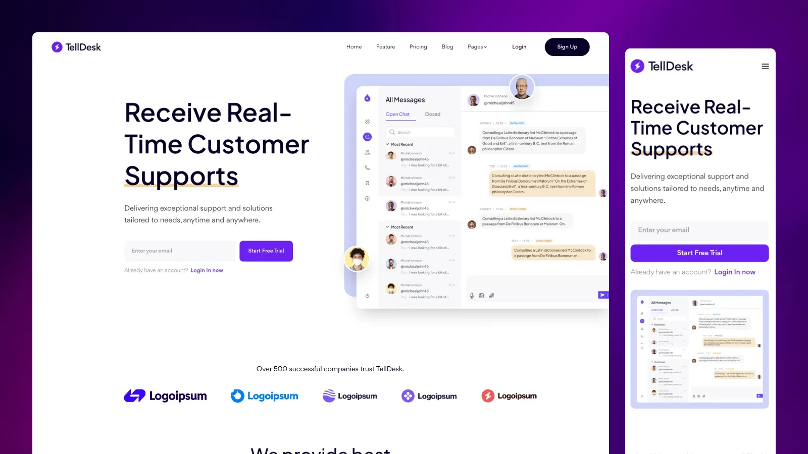 Telldesk Sass Theme