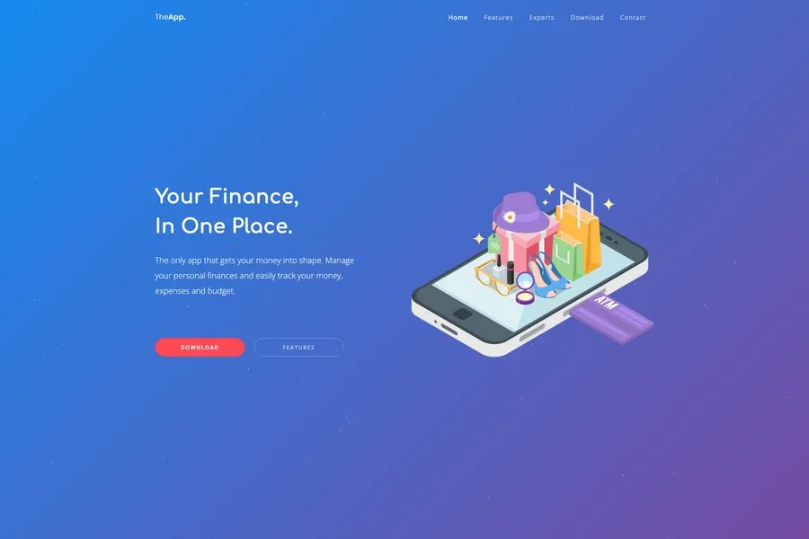 Bootstrap App Landing Page Templates