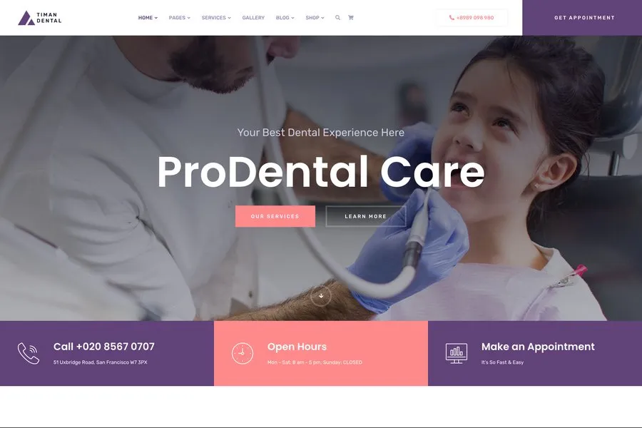 Dental Clenic Website Template