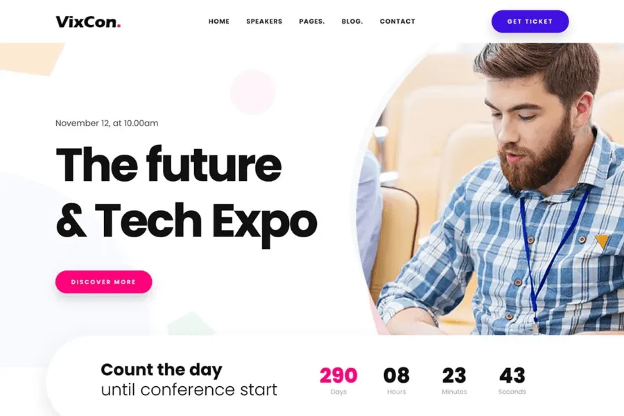Vixcon - Best Event Website Template