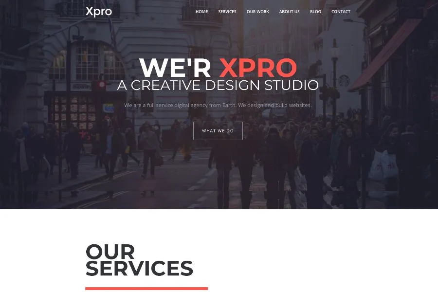 xpro onepage multipurpose bootstrap html theme
