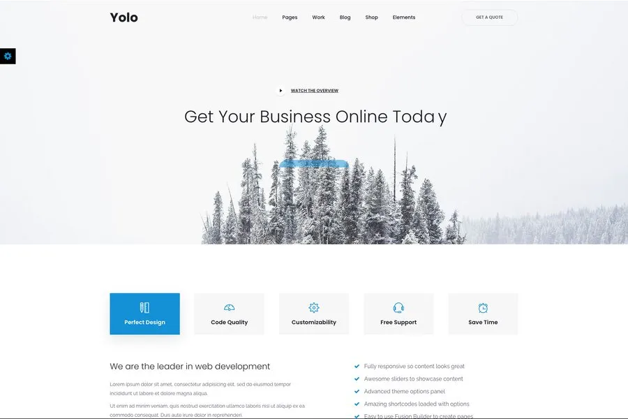Yolo - Multifunctional Bootstrap Business Template