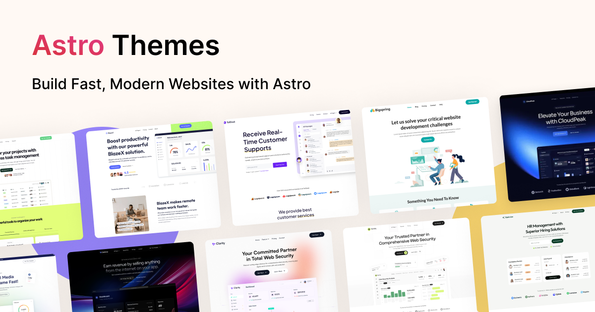 Astro Themes & Templates for 2026 | Themefisher